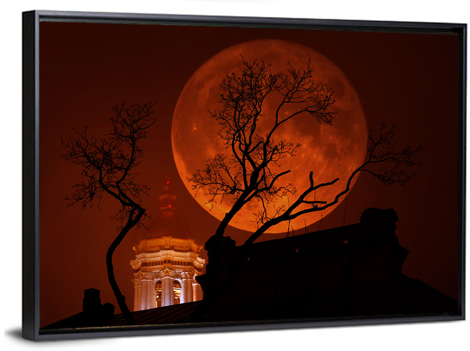 Haunted Supermoon Wall Art