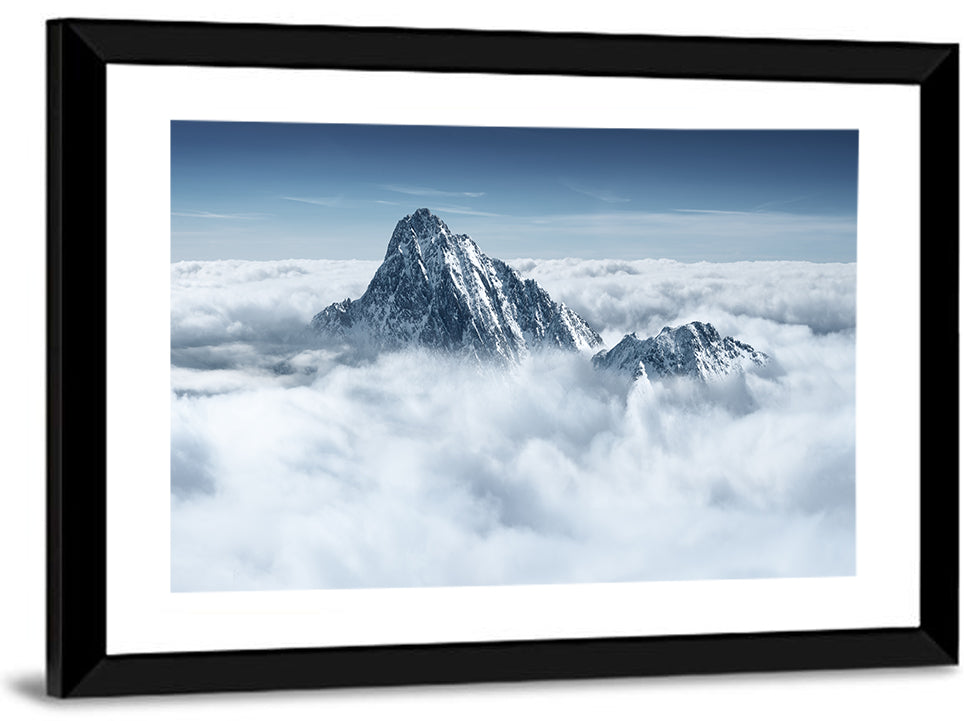 Mountain Above Clouds Wall Art