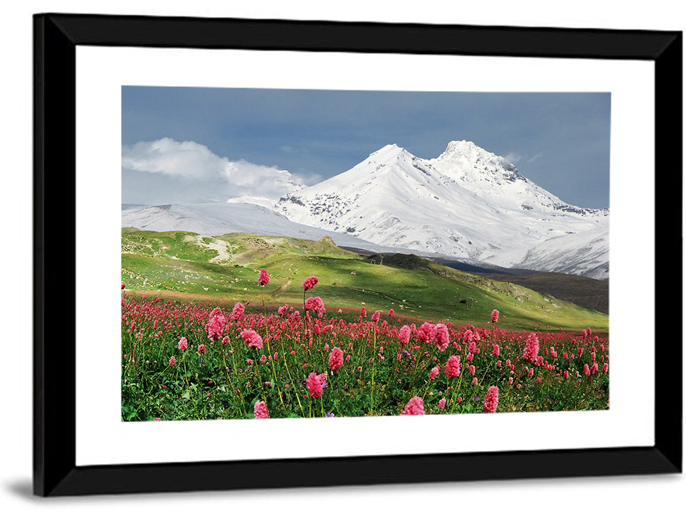 Caucasus Mountain & Spring Wall Art