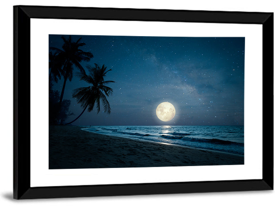 Palm Beach Moonset Wall Art