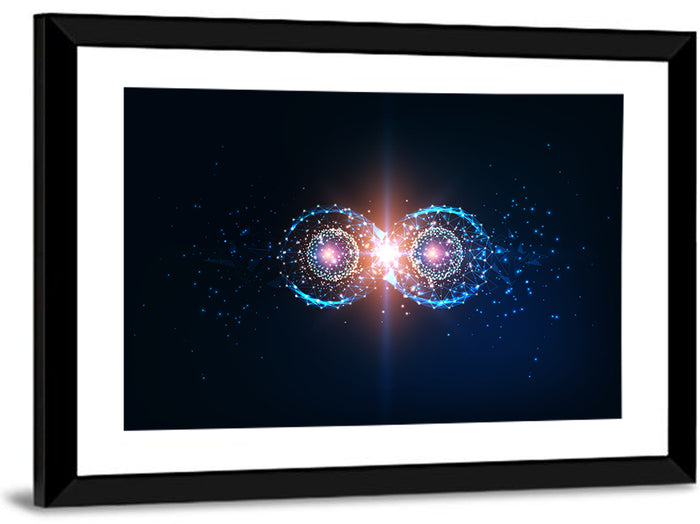 Polygonal Infinity Loop Wall Art as a framed print