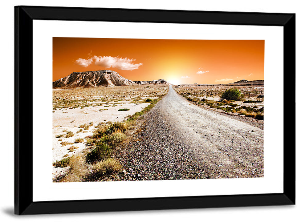 Infinite Desert Road Wall Art
