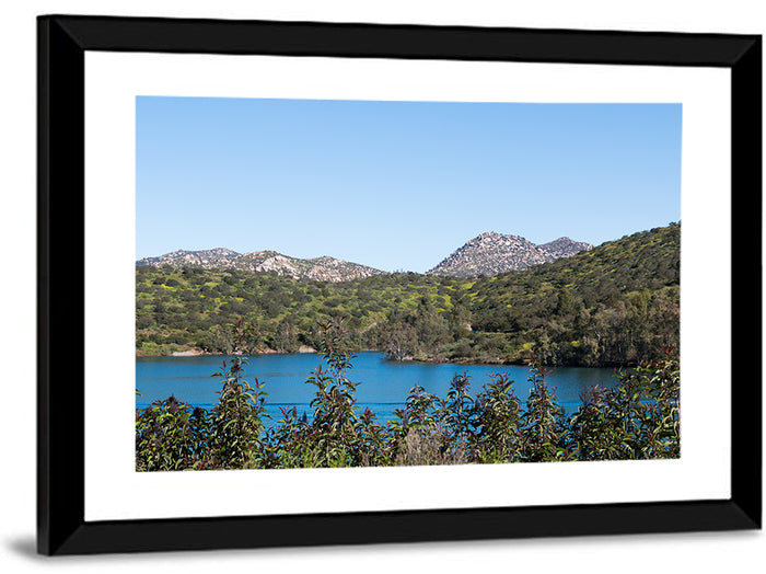 Lake Jennings Landscape Wall Art as a framed print