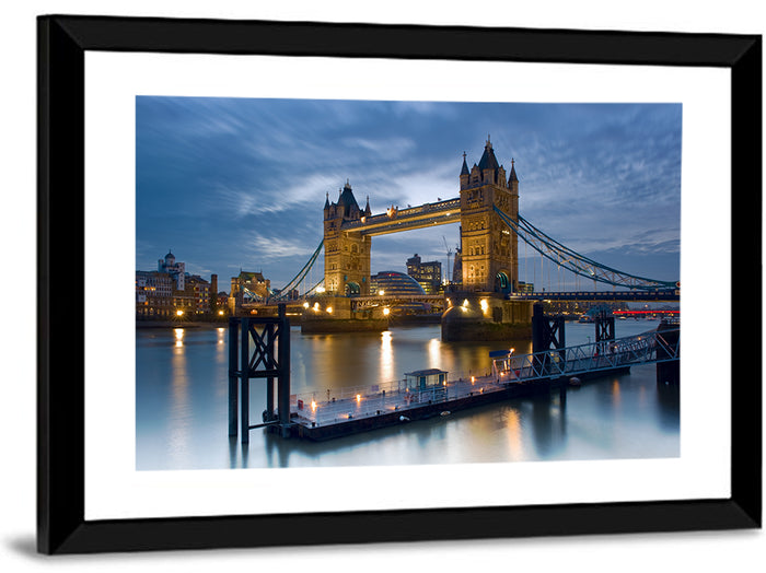 Tower Bridge at Blue Hour Wall Art as a framed print