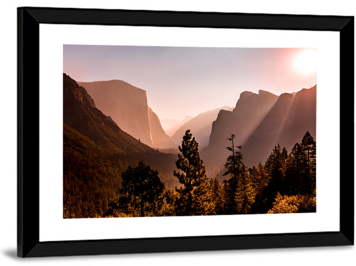 El Capitan at Sunrise, Yosemite Wall Art as a framed print