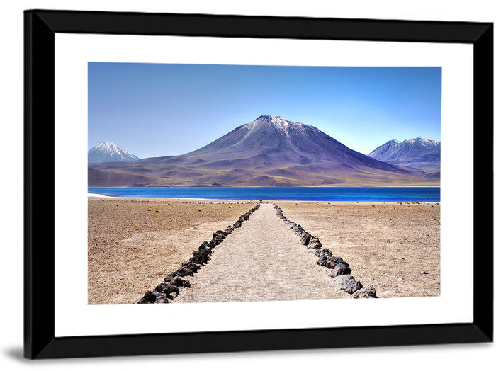 Volcanoes Around Laguna Miscanti Wall Art as a framed print