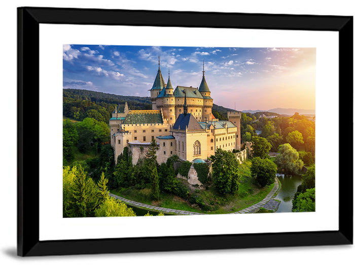Bojnice Medieval Castle Wall Art as a framed print
