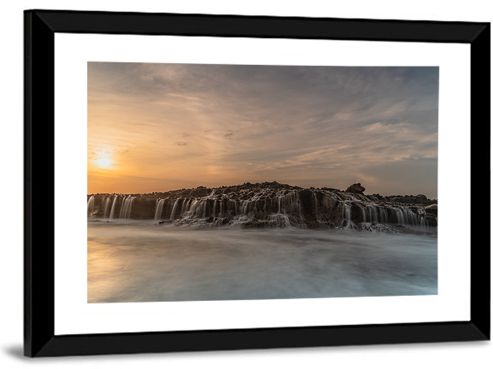 Sawarna Beach Sunset Wall Art