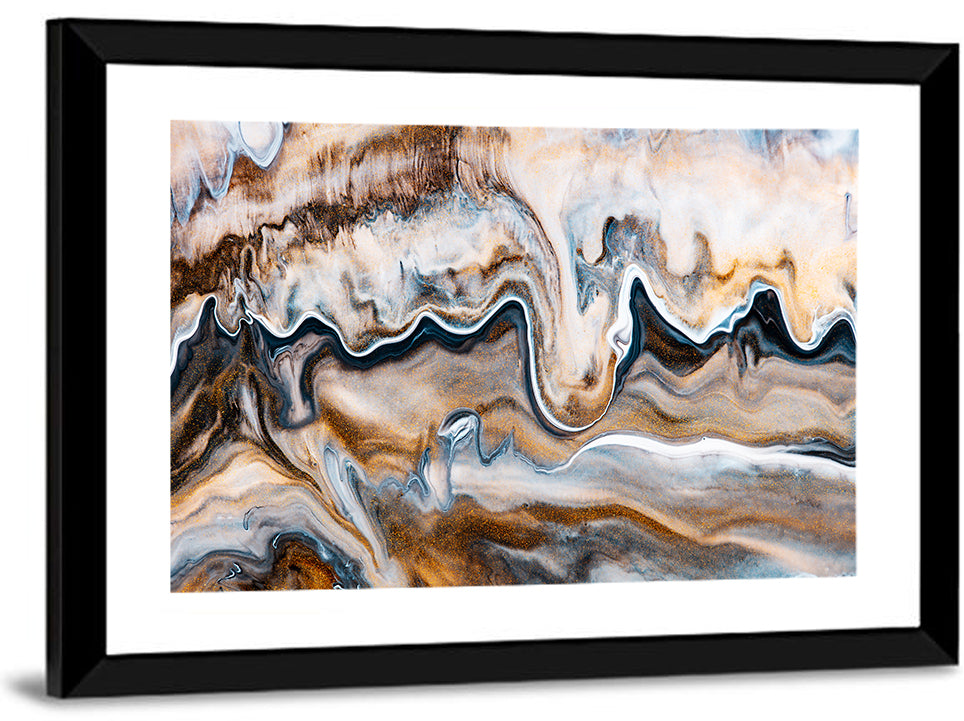 Swirling Flows Abstract Wall Art