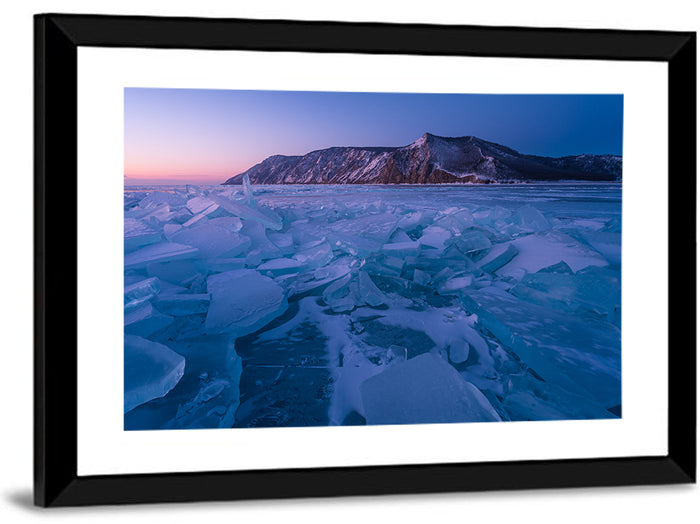 Twilight Over Lake Baikal Wall Art as a framed print