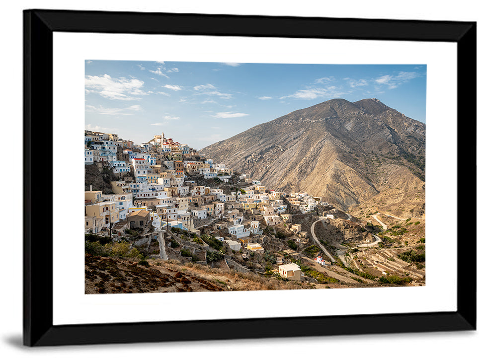 Traditional Greek Village Wall Art