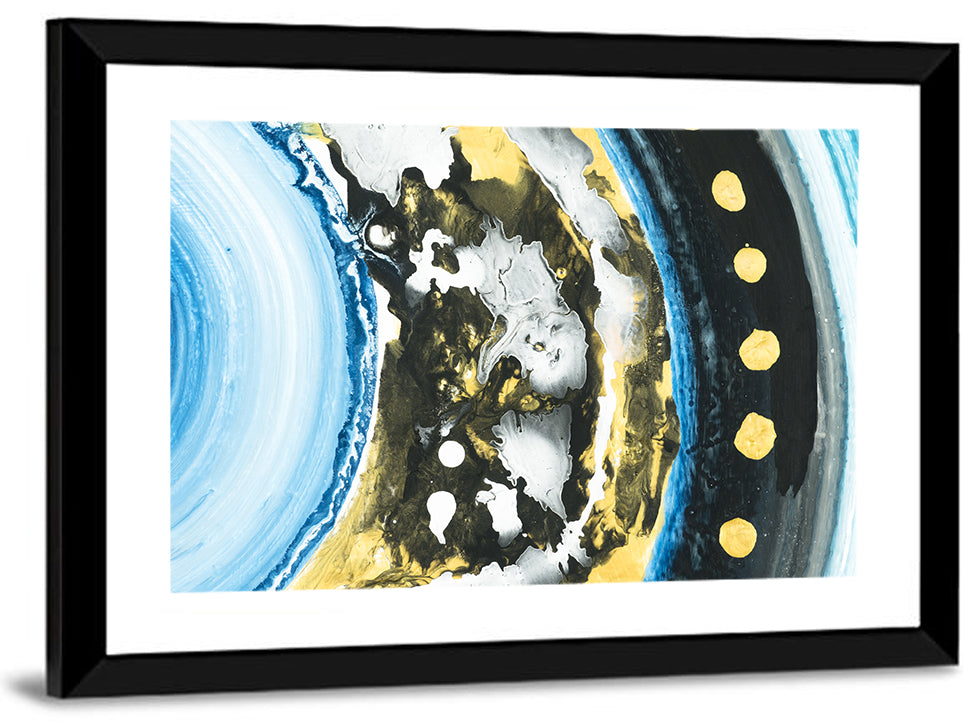 Planet Rings Abstract Wall Art