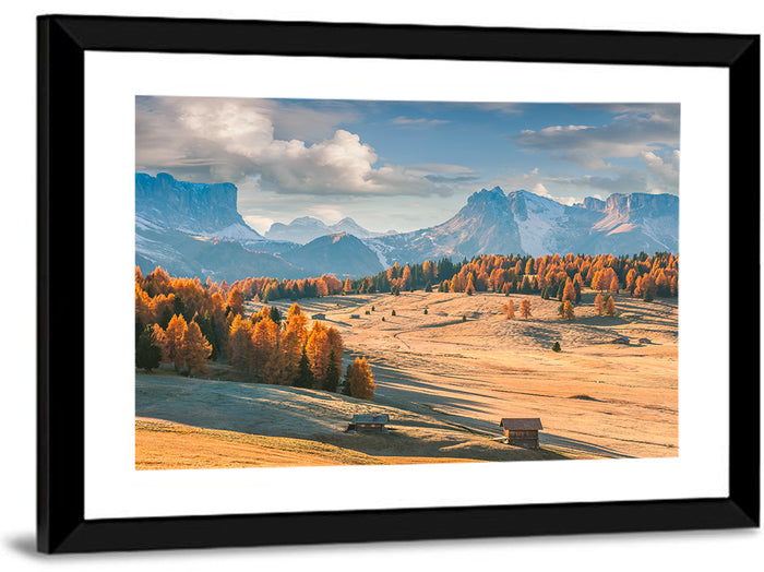 Autumn in the Dolomites Wall Art as a framed print