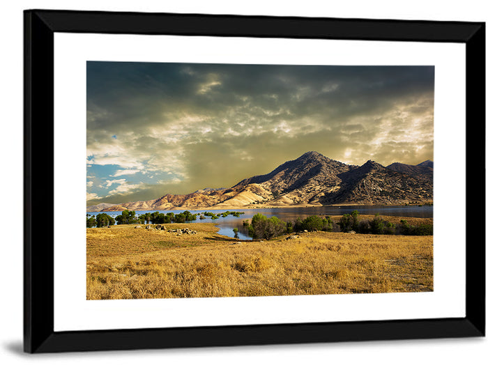 Lake Kaweah at Golden Hour Wall Art as a framed print