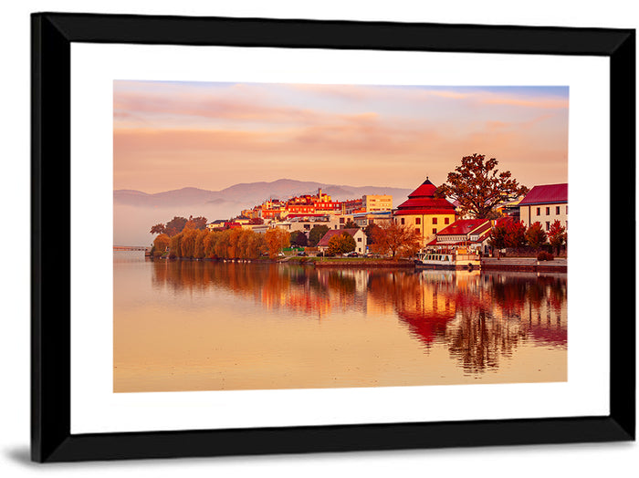 Svět Pond, Trebon Sunrise Wall Art as a framed print