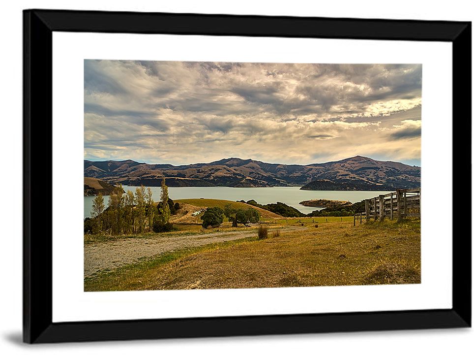 Akaroa Mountain Lake Wall Art