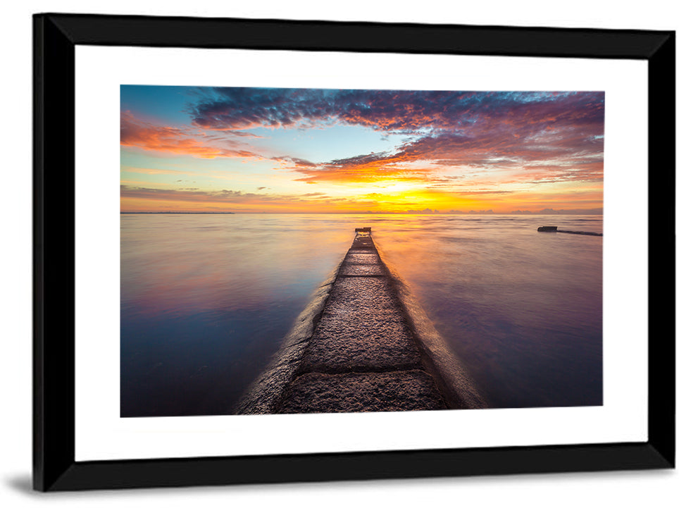Sea Stone Pier Wall Art