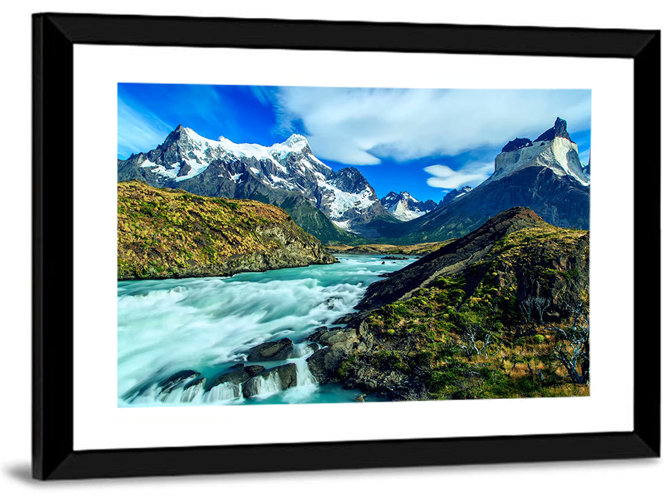 Mountains Stream Wall Art