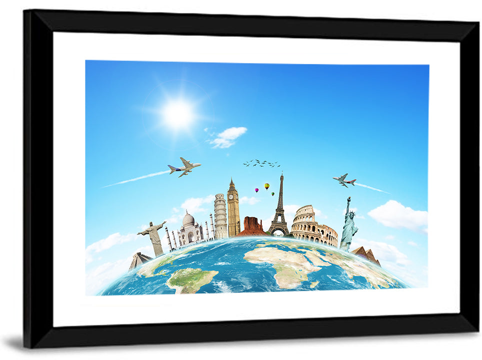 Travel The World Concept Wall Art