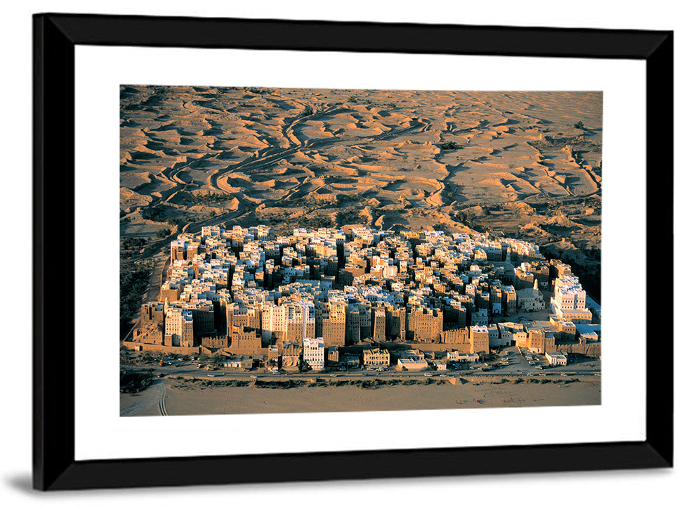 Desert Settlement Yemen Wall Art