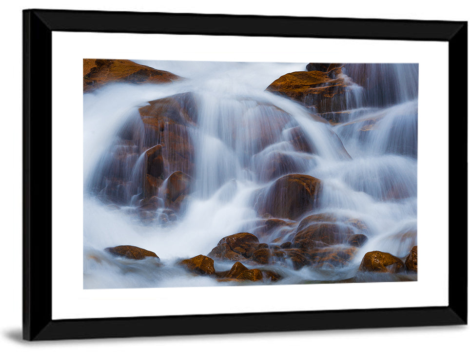 Rocky Mountain Waterfall Wall Art