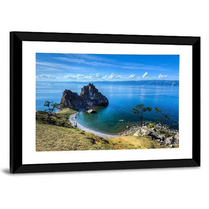 Shamanka Rock, Olkhon Island Wall Art as a framed print