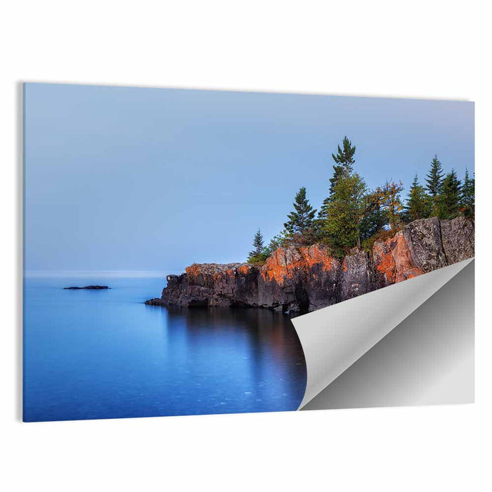 Lake Superior Cliffside Wall Art as a poster print