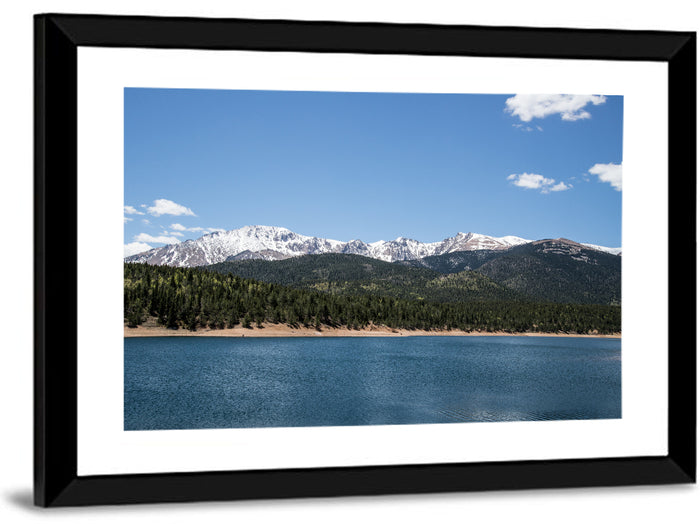 Pikes Peak from Crystal Lake Wall Art as a framed print