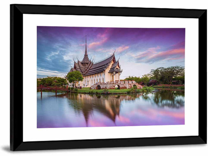 Sanphet Prasat Palace at Dusk Wall Art as a framed print