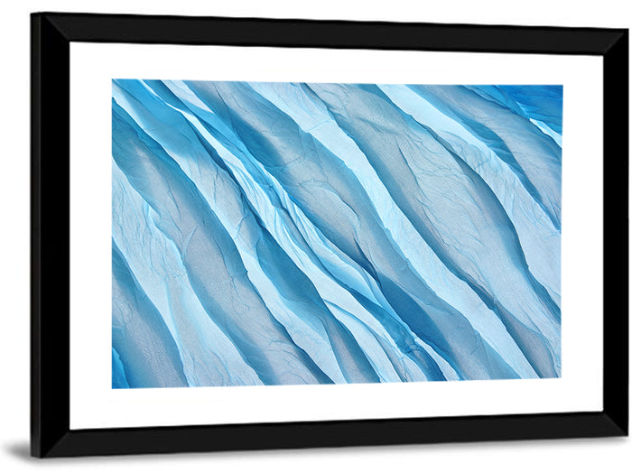 Diagonal Chiffon Layers Wall Art as a framed print