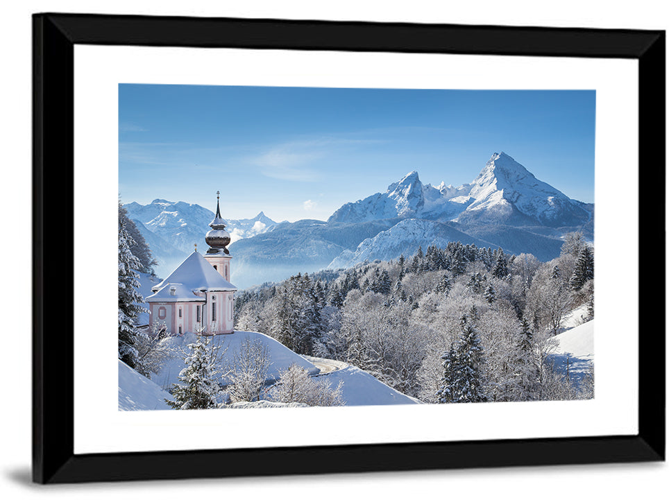 Snowy Bavarian Alps Wall Art