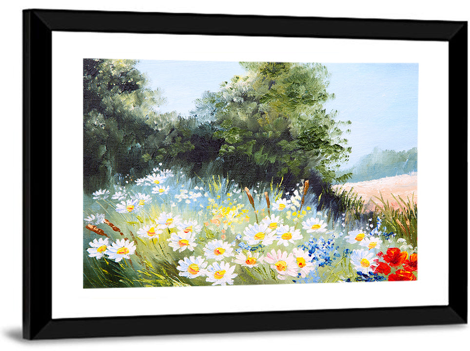 Daisies Meadow Wall Art