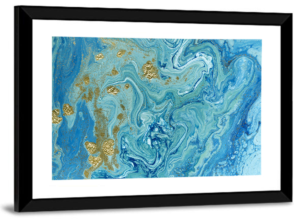 Marble Streams Painting Wall Art
