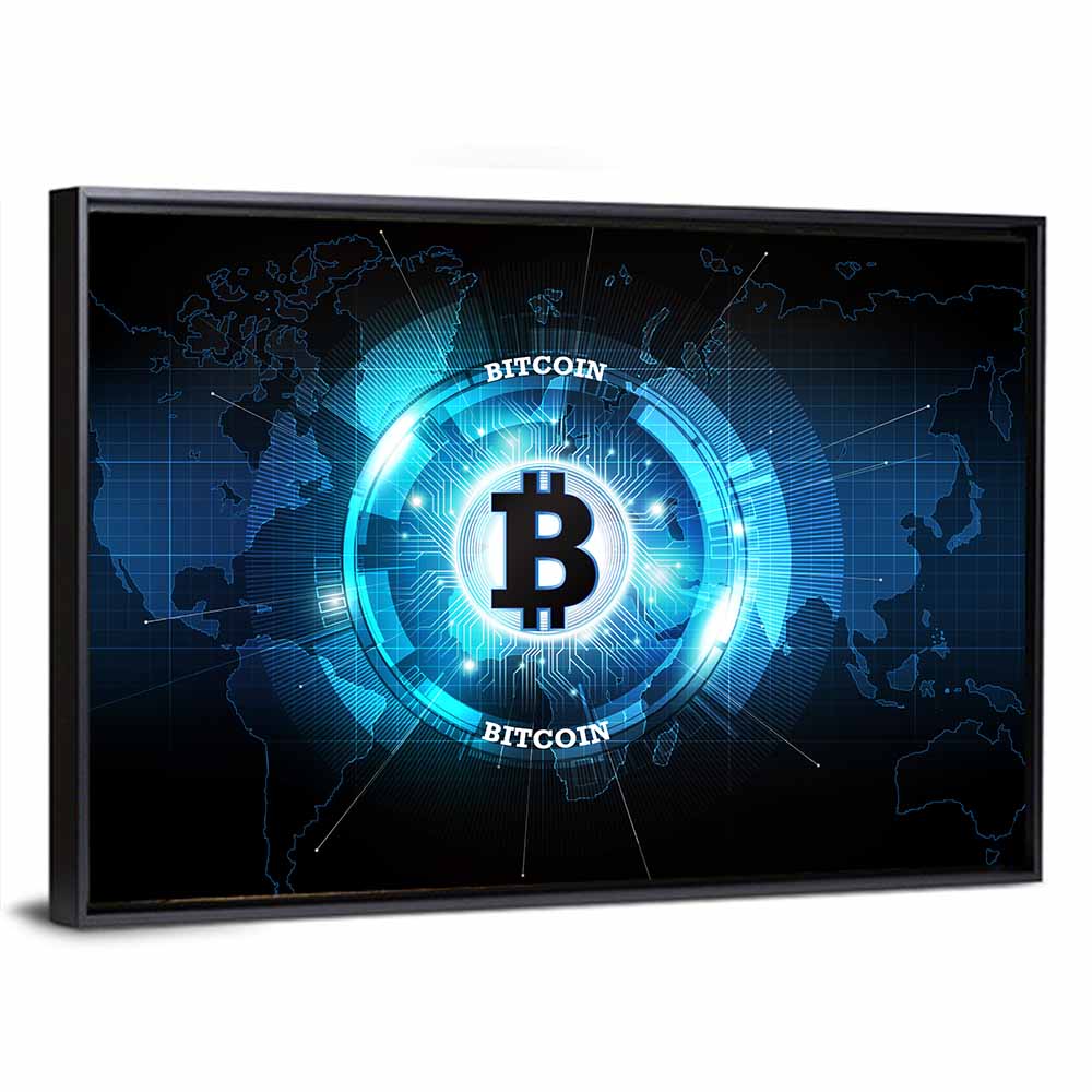 Futuristic Digital Money Wall Art