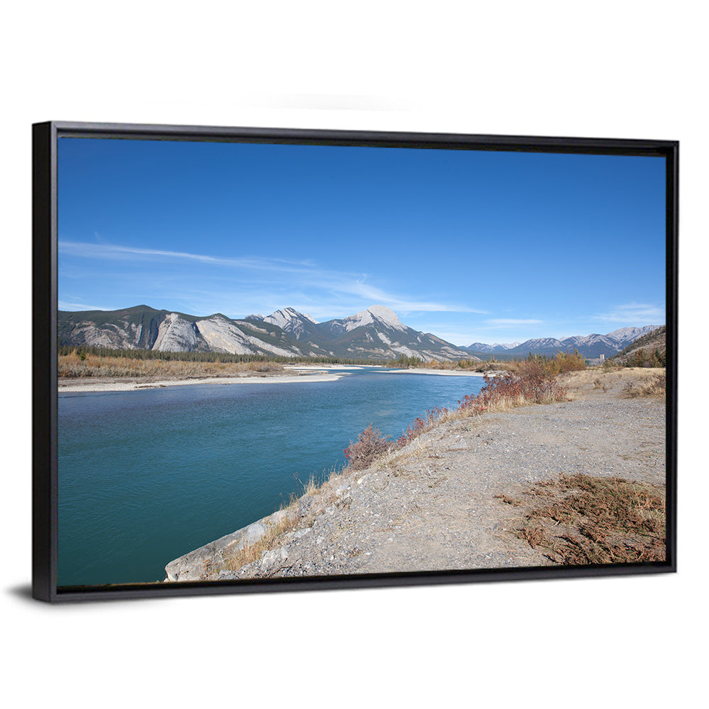 Mount Aeolus from Athabasca River Wall Art