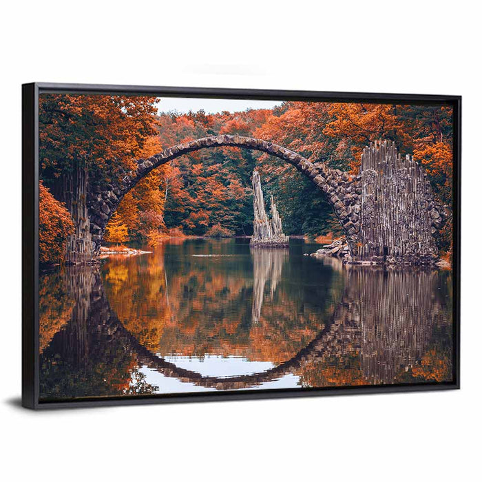 Rakotzbrücke Gablenz Germany Wall Art as a framed canvas