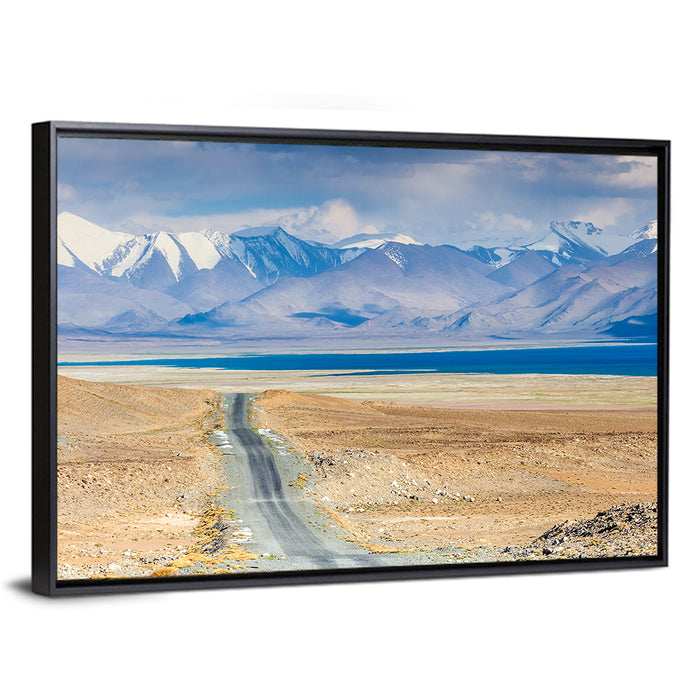 Karakul Lake, Pamir Mountains Wall Art as a framed canvas