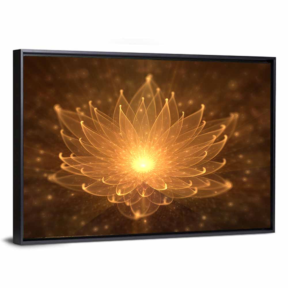 Water Lily Illustration Wall Art
