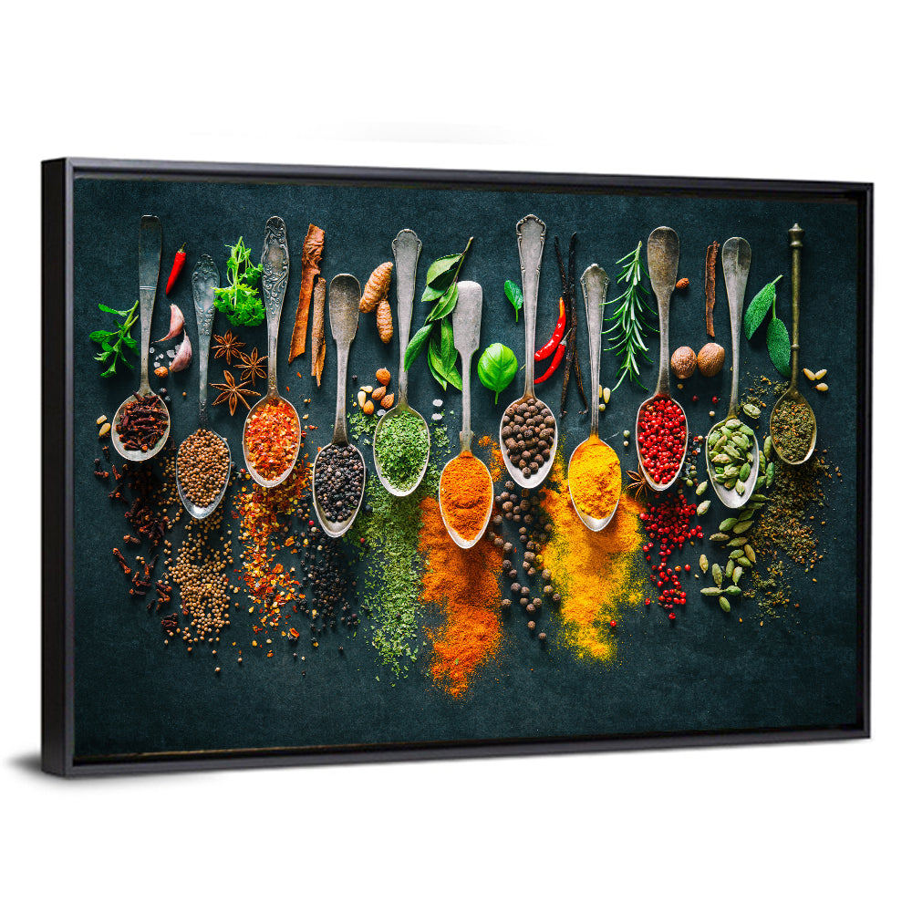 Coloured Spices Wall Art