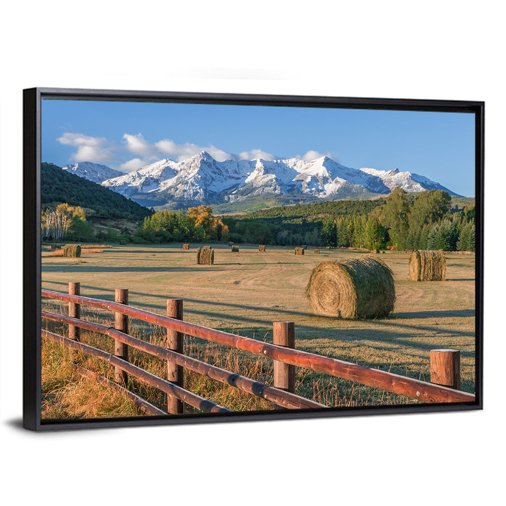 Hay Bales Colorado Fields Wall Art