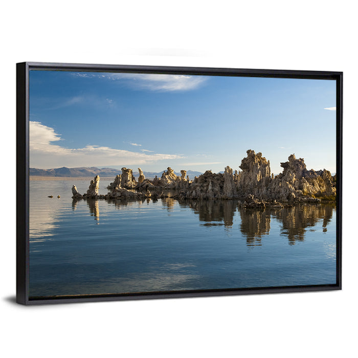 Mono Lake Reflections Wall Art as a framed canvas