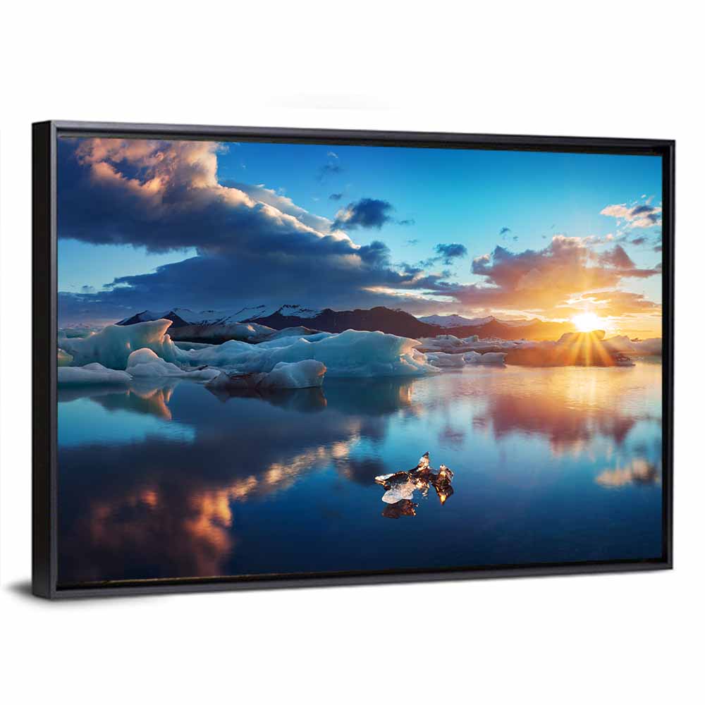 Jokulsarlon Lagoon Sunrise Wall Art