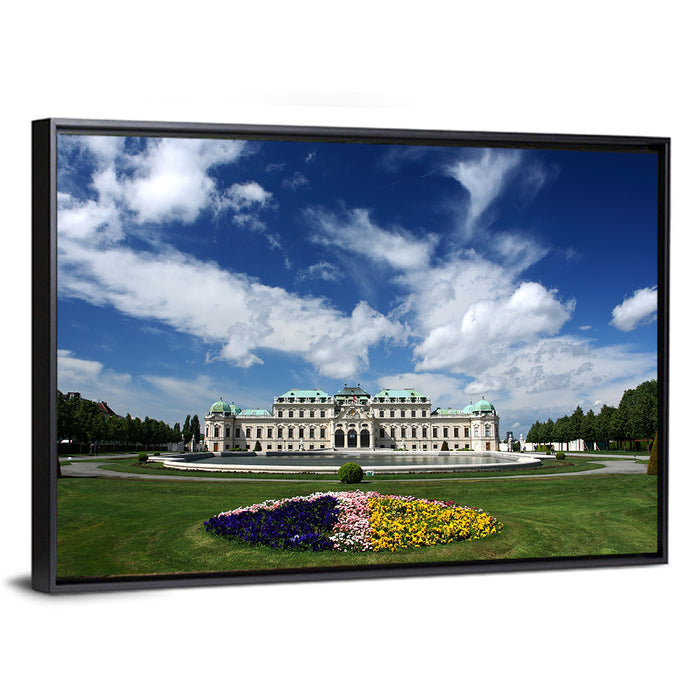 Upper Belvedere Palace Vienna Wall Art as a framed canvas