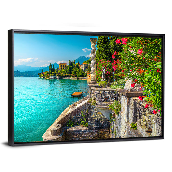 Villa Monastero Garden, Lake Como Wall Art as a framed canvas
