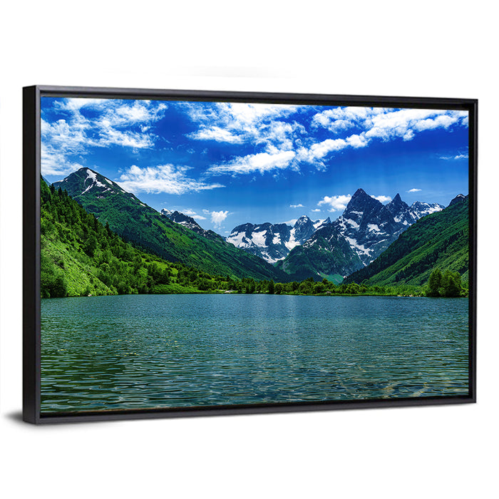Lake Tumanly Kel Wall Art as a framed canvas