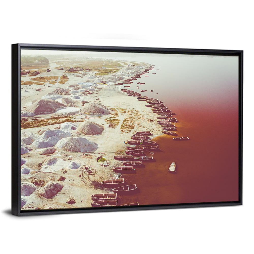 Lake Retba Aerial Wall Art