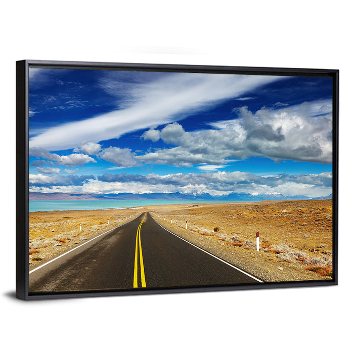 Road to Viedma Lake, Patagonia Wall Art as a framed canvas