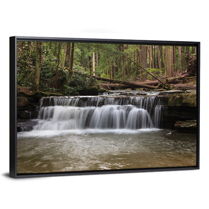Tolliver Waterfall Wall Art as a framed canvas