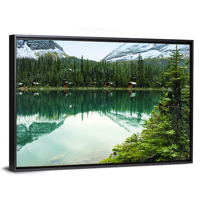 Lake O Hara Morning Wall Art as a framed canvas