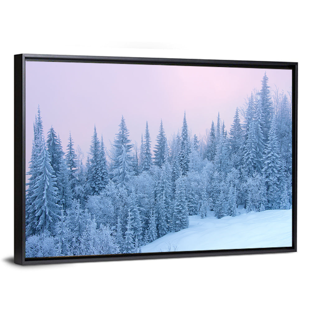 Snowy Winter Forest Wall Art
